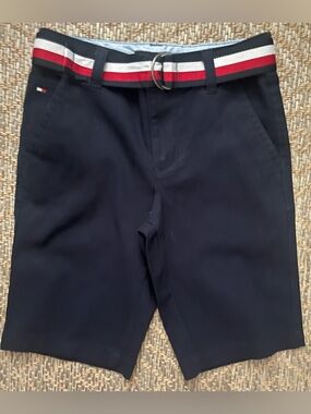 Tommy Hilfiger Boys Chino Belted Shorts Size 8